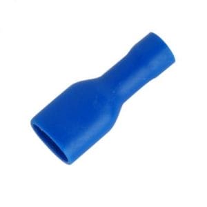 Fully Insulated Spade Terminal Blue Female 6mm