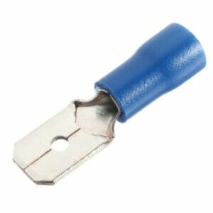 Blue Male Spade Insulated Crimp Terminal Connector