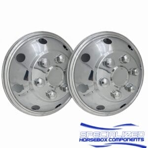 16" Deluxe Pushfit Wheel Trims Stainless Steel