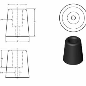 Conical Buffer 75mm