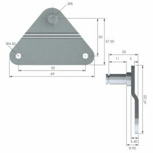 Triangle Bracket Eye